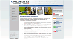 Desktop Screenshot of micafluid.ch