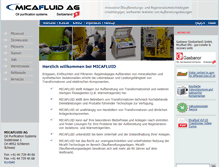 Tablet Screenshot of micafluid.ch